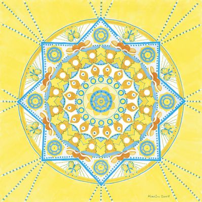 Mandala von Karin Ruthenbeck: Leuchtender Stern