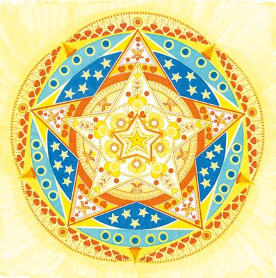 Mandala von Karin Ruthenbeck: Die Begegnung von Himmel und Erde
