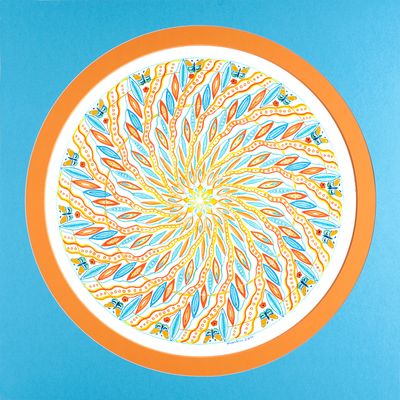 Mandala von Karin Ruthenbeck: Licht-Zellen-Schwingung