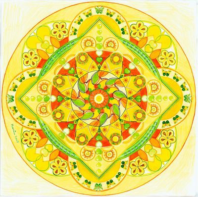 Mandala von Karin Ruthenbeck: Lebendiges Erwachen