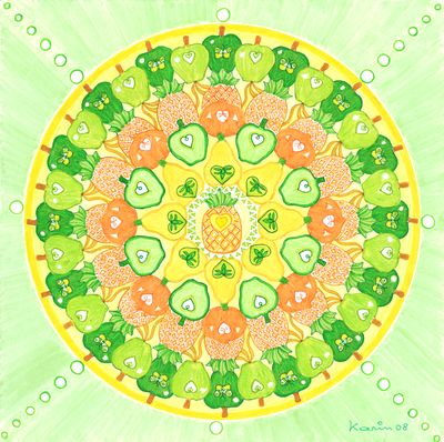 Mandala von Karin Ruthenbeck: Inhaltreiches Vitamin Depot