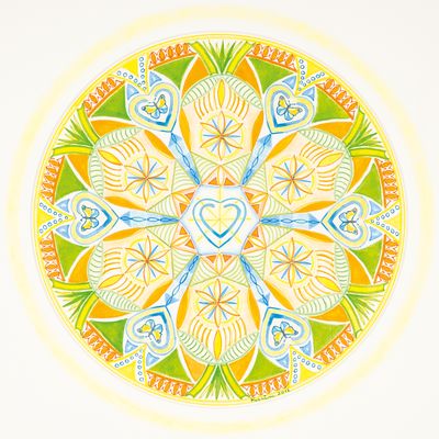 Mandala von Karin Ruthenbeck: Herzlichkeit