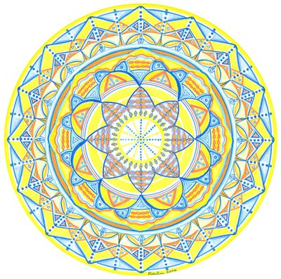 Mandala von Karin Ruthenbeck: Licht aus der Mitte