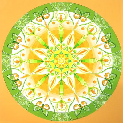 Mandala von Karin Ruthenbeck: Freundliche Gelassenheit